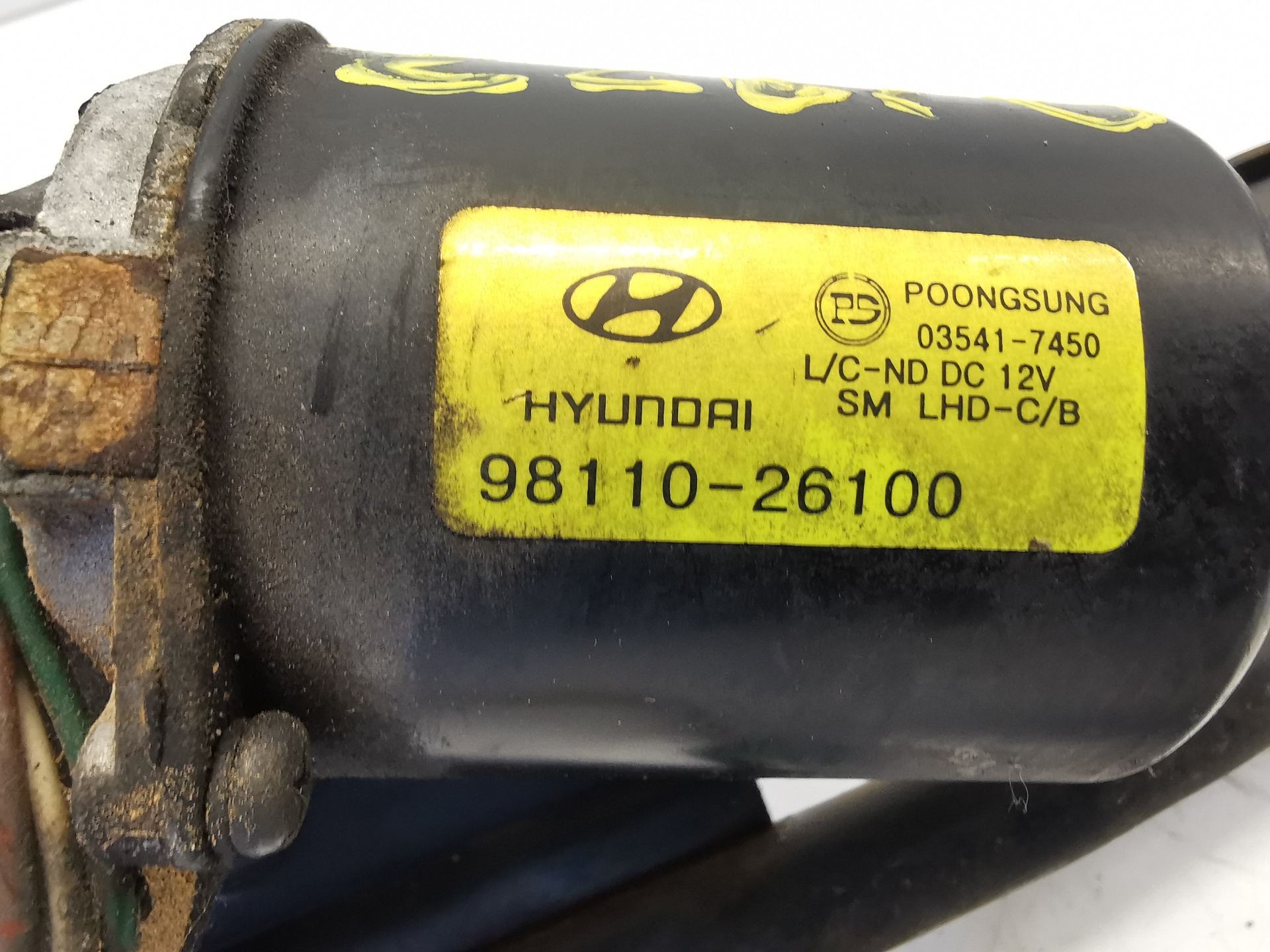 MOTOR LIMPIA DELANTERO HYUNDAI SANTA FÉ I (SM) 9811026100 / 035417450 9811026100035417450 - Vista 3
