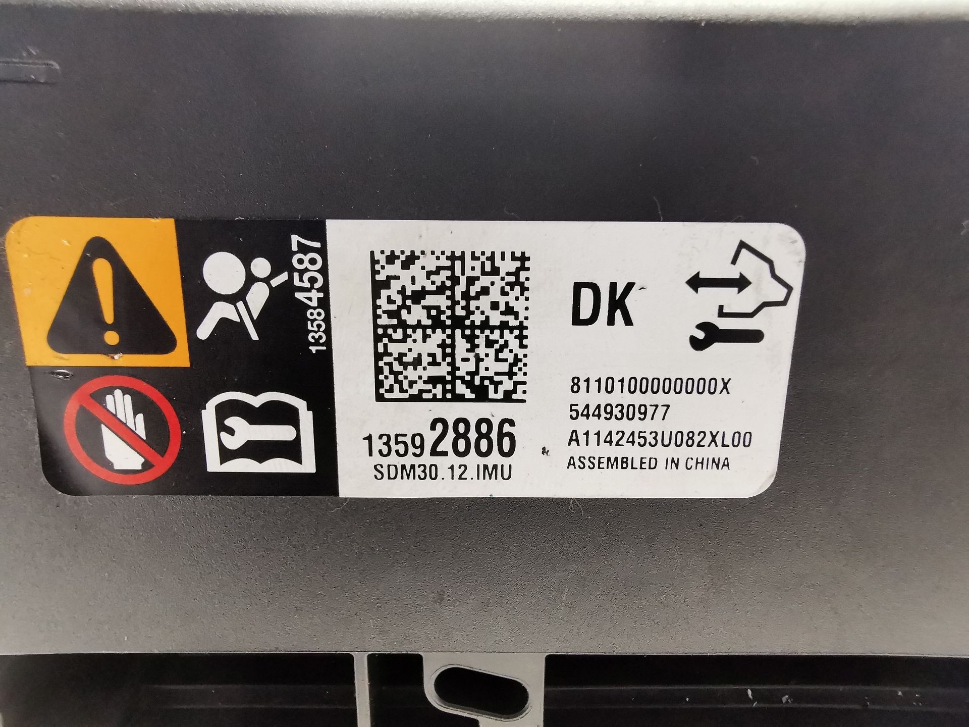 CENTRALITA AIRBAG OPEL MOKKA / MOKKA X (J13) 13592886 / 544930977 13592886544930977 - Vista 2