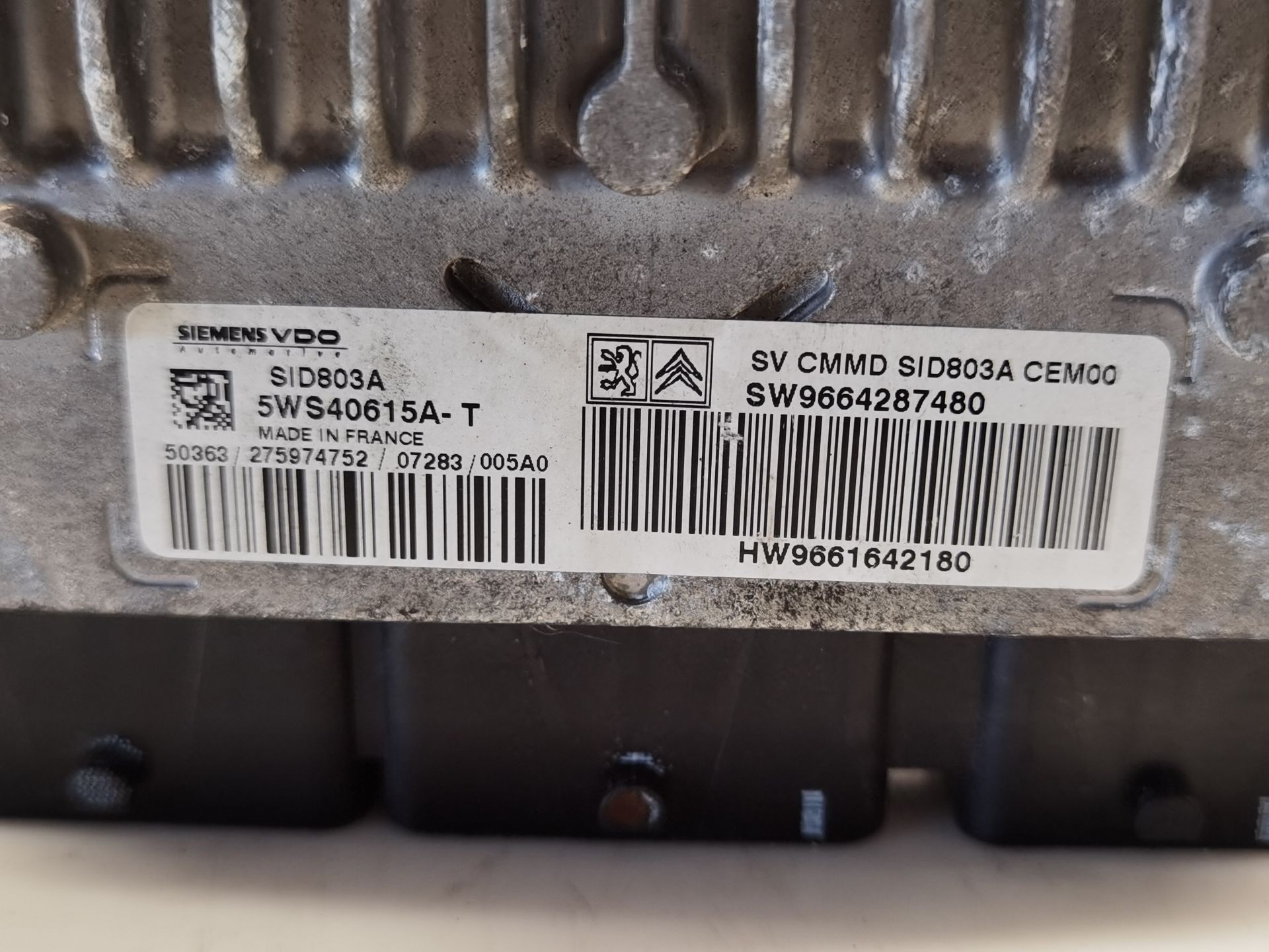CENTRALITA MOTOR UCE CITROËN C4 GRAND PICASSO I (UA_) HW9661642180 / SW9664287480 / 5WS40615AT HW9661642180SW96642874805WS40615AT - Vista 3