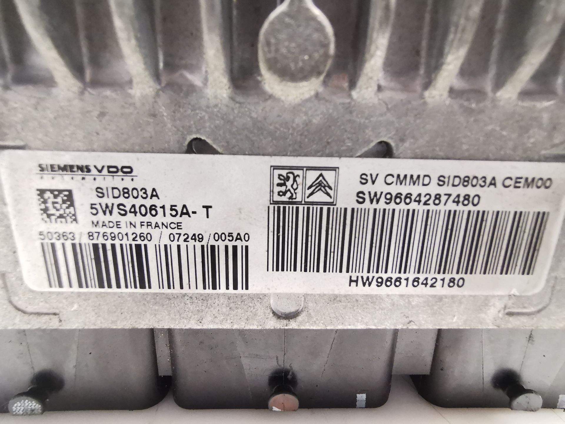 CENTRALITA MOTOR UCE CITROËN C4 GRAND PICASSO I (UA_) SW9664287480 / HW9661642180 SW9664287480HW9661642180 - Vista 3