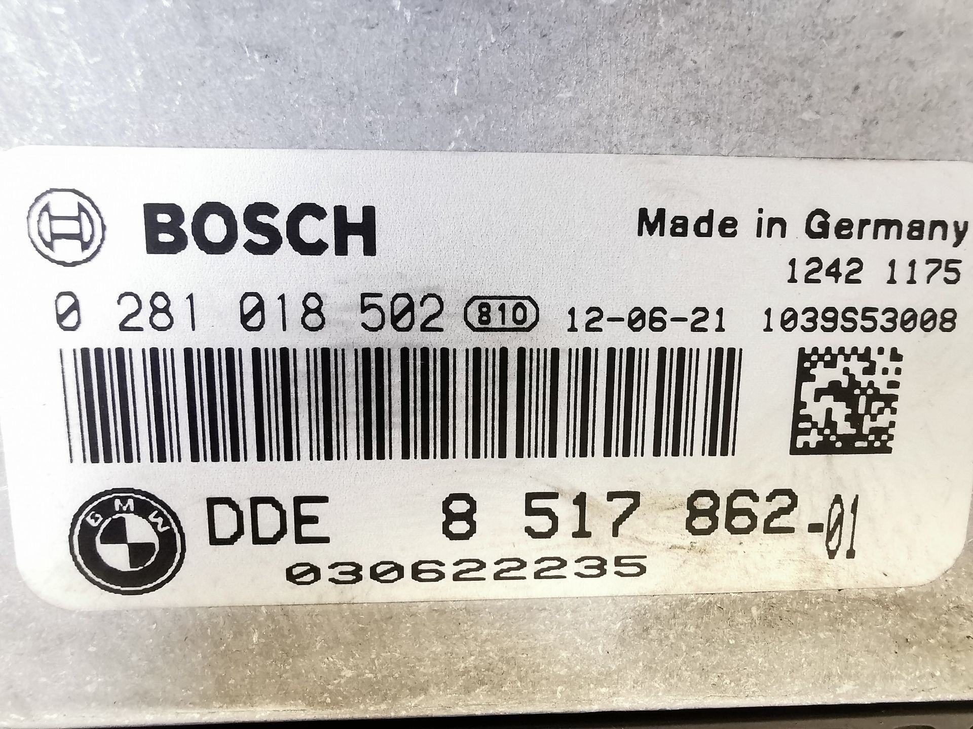 CENTRALITA MOTOR UCE BMW 3 (F30, F80) 851786201 / 030622235 / 0281018502 8517862010306222350281018502 - Vista 3