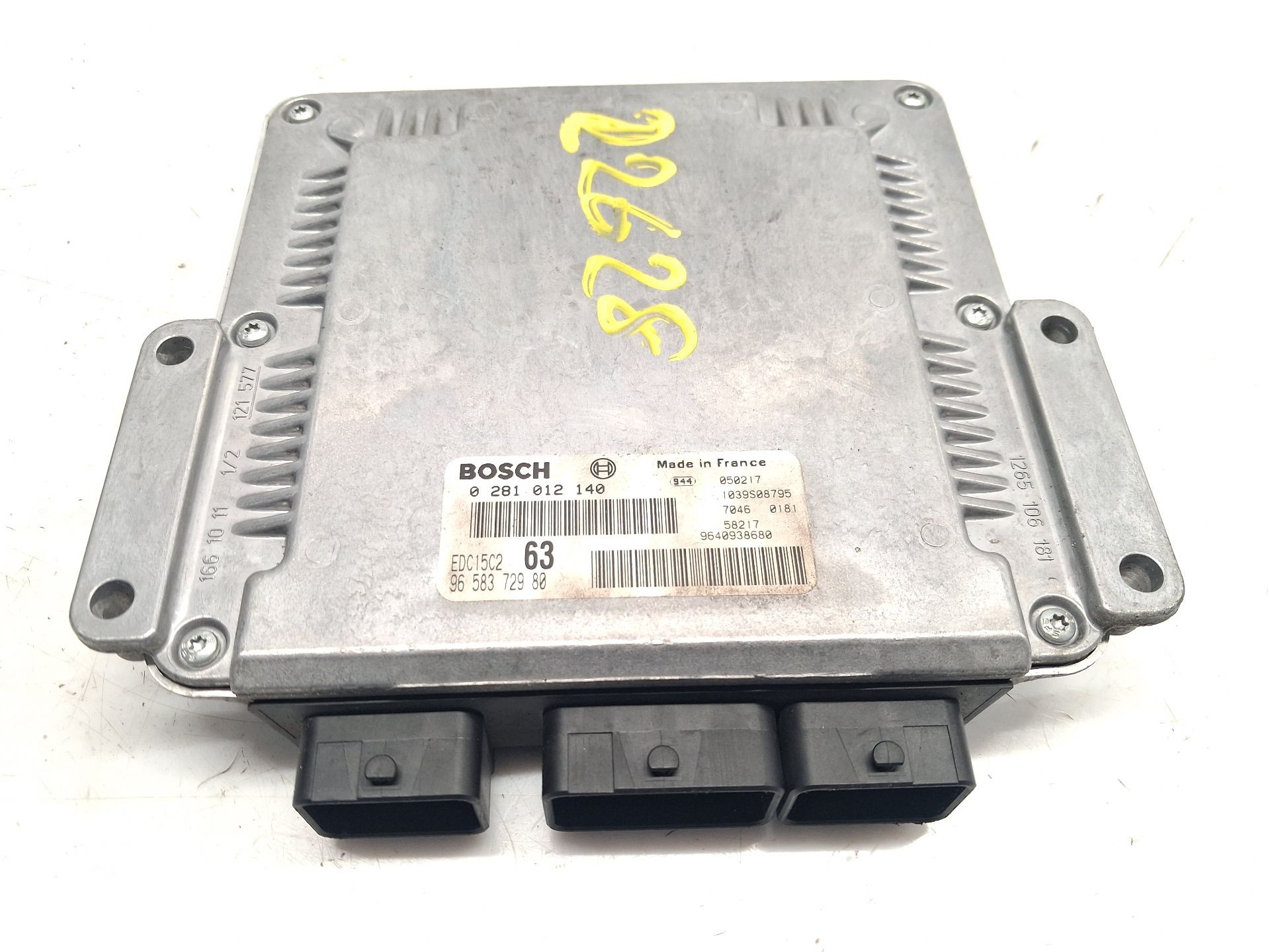 CENTRALITA MOTOR UCE PEUGEOT 307 (3A/C) 9658372980 / EDC15C263 / 0281012140 9658372980EDC15C2630281012140 - Vista 3