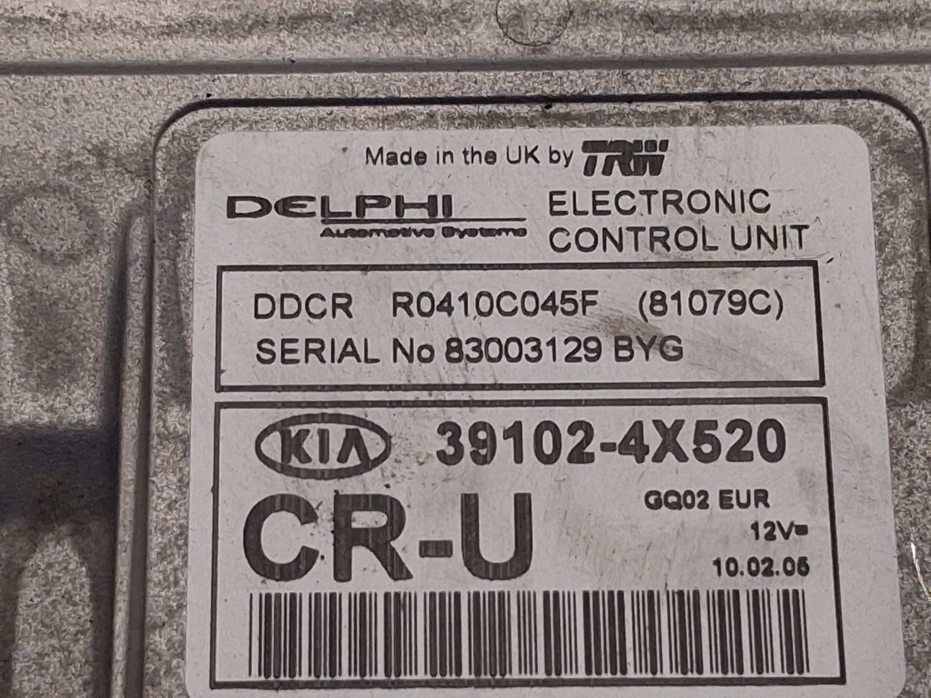 CENTRALITA MOTOR UCE KIA CARNIVAL II (GQ) 391024X520 / R0410C045F 391024X520R0410C045F - Vista 3