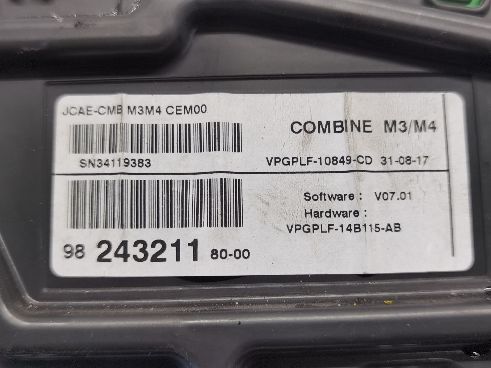 CUADRO INSTRUMENTOS CITROËN C-ELYSEE (DD_) 9824321180 9824321180 - Vista 3