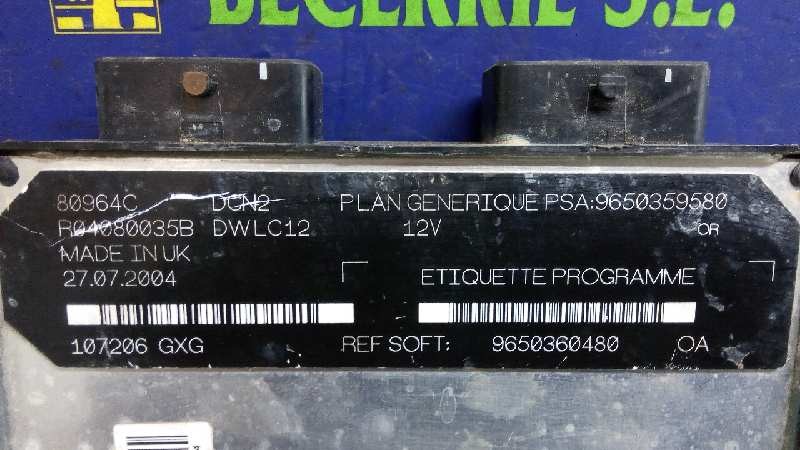 CENTRALITA MOTOR UCE CITROËN C-15 9650359580 / 9650360480 96503595809650360480 - Vista 3