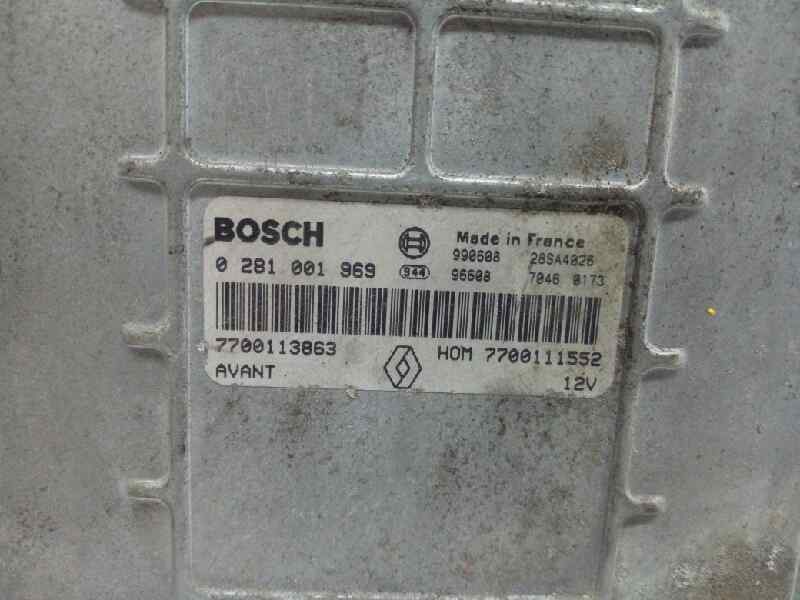 CENTRALITA MOTOR UCE RENAULT MEGANE I COUPE FASE 2 (DA..) 7700113863 / HOM7700111552 / 0281001969 7700113863HOM77001115520281001969 - Vista 2