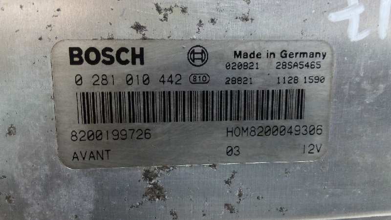 CENTRALITA MOTOR UCE RENAULT SCENIC (JA..) 8200199726 / 0281010442 82001997260281010442 - Vista 2