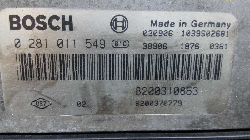 CENTRALITA MOTOR UCE RENAULT SCENIC II 8200310863 / 03281011549 820031086303281011549 - Vista 2