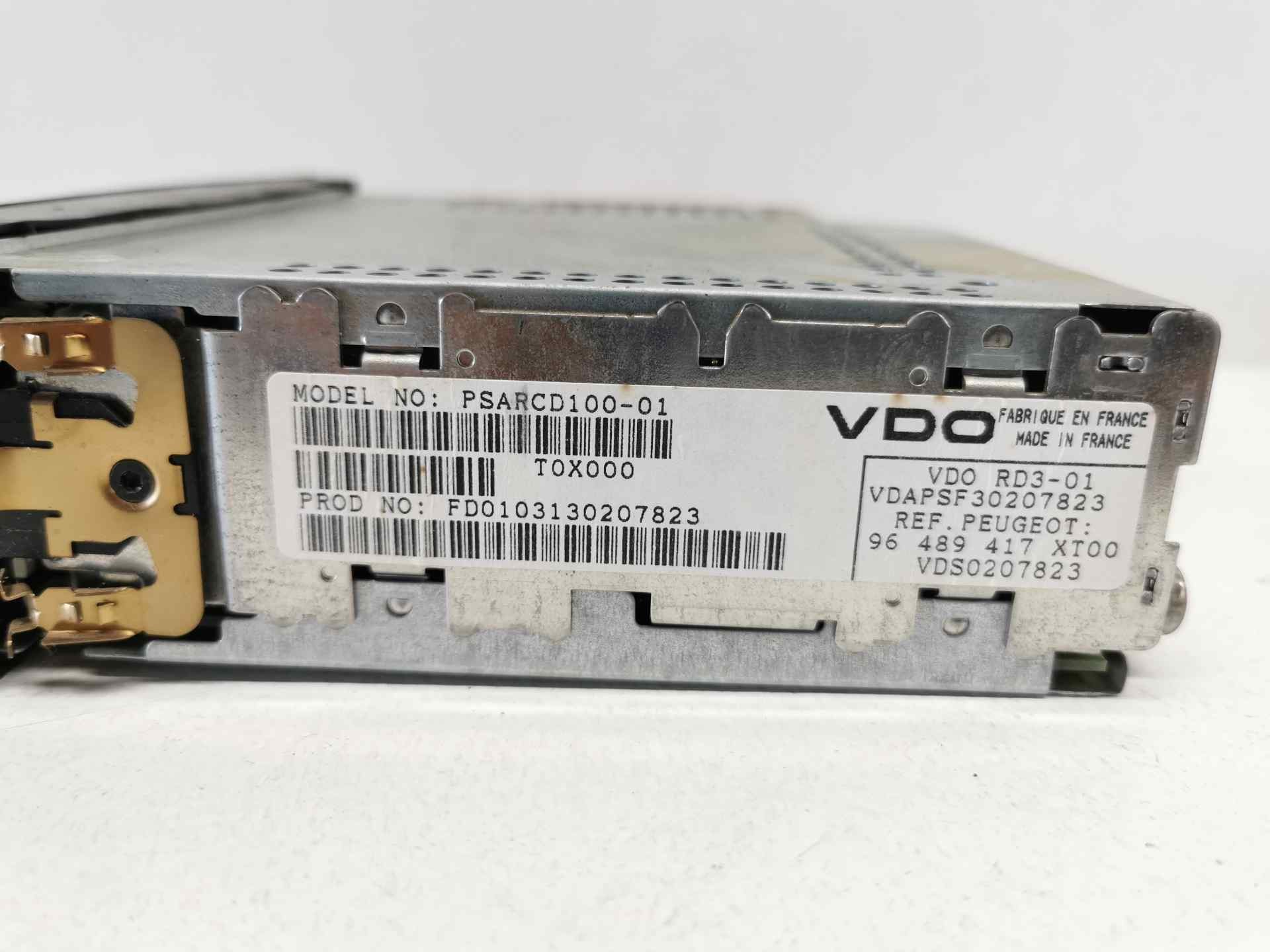 96489417XT AUDIOSYSTEM / RADIO-CD / 1850612 FÜR PEUGEOT 206 BERLINA X-LINE - Bild 3 von 10