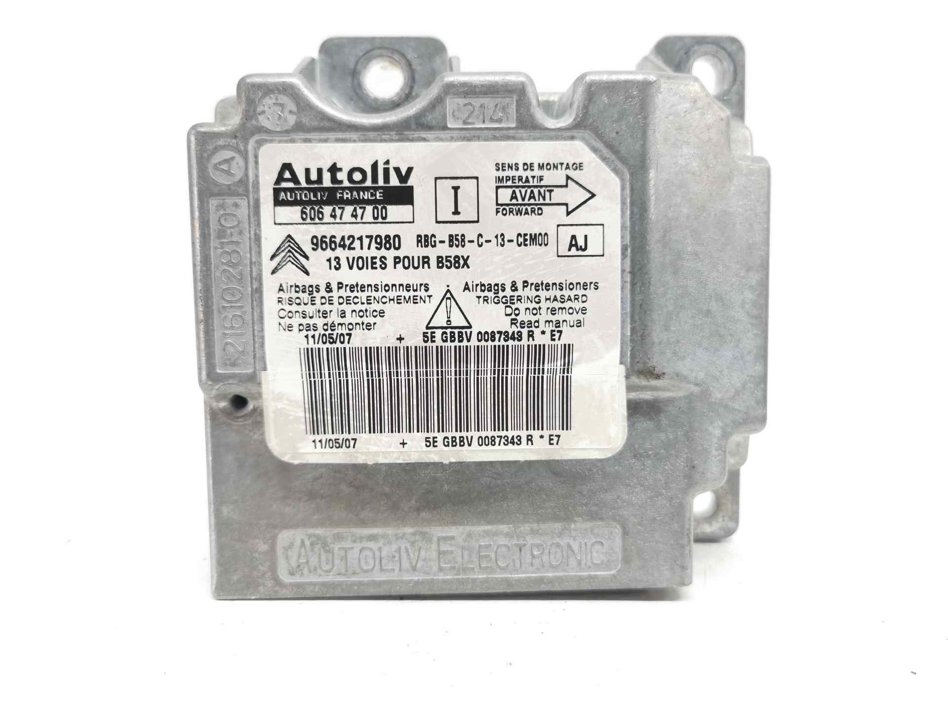 CENTRALITA AIRBAG CITROËN C4 GRAND PICASSO 9664217980 / 606474700 9664217980606474700