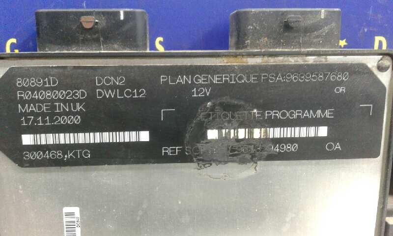 CENTRALITA MOTOR UCE CITROËN XSARA BERLINA 9643294980 / 9639587680 / R04080023D 96432949809639587680R04080023D - Vista 2