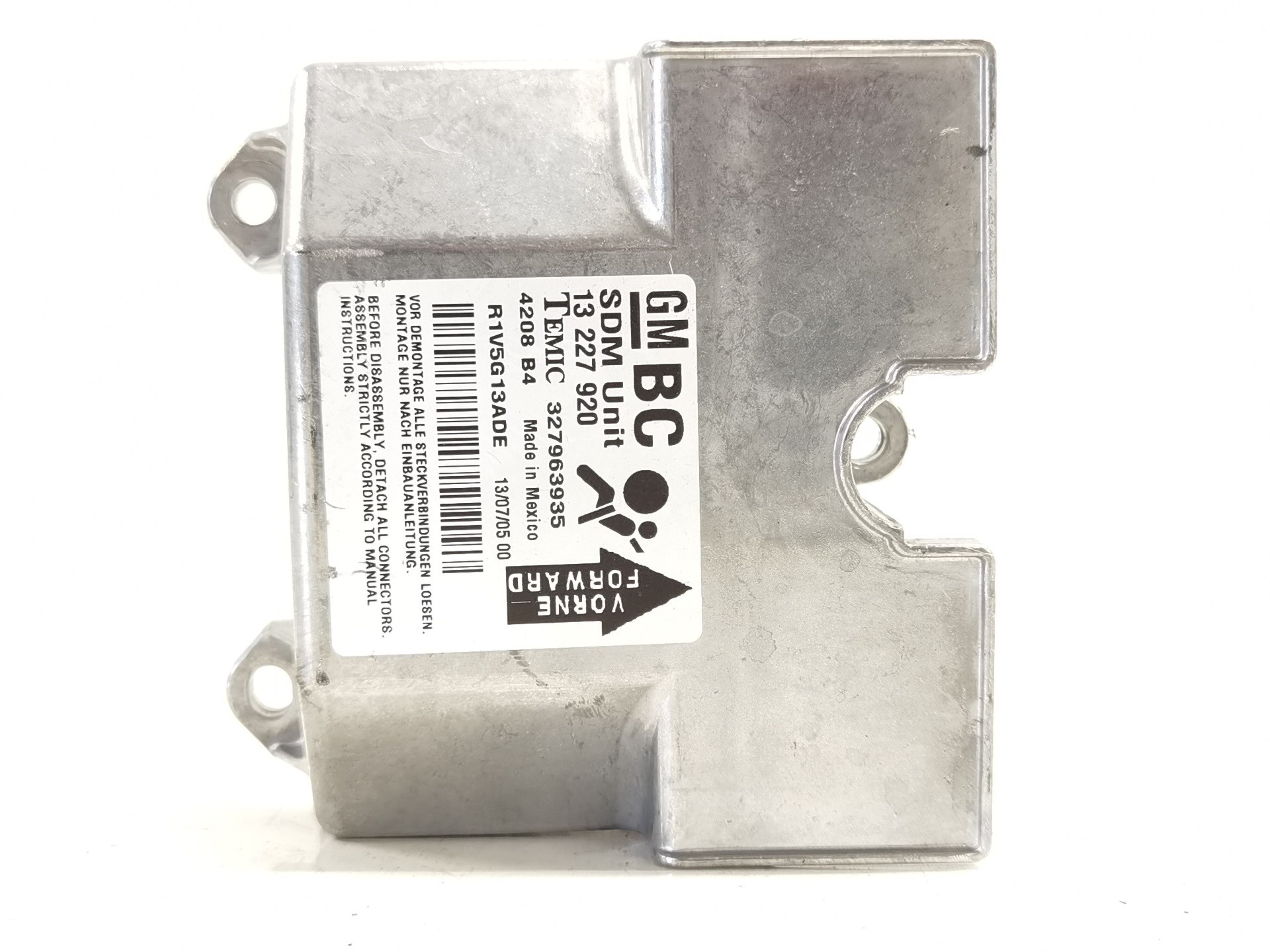 CENTRALITA AIRBAG OPEL ASTRA H BERLINA 13227920 / 327963935 13227920327963935