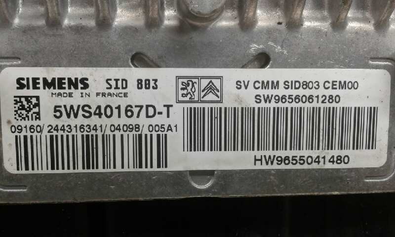 CENTRALITA MOTOR UCE PEUGEOT 407 9656061280 / 5WS40167D / 96550041480 96560612805WS40167D96550041480 - Vista 2