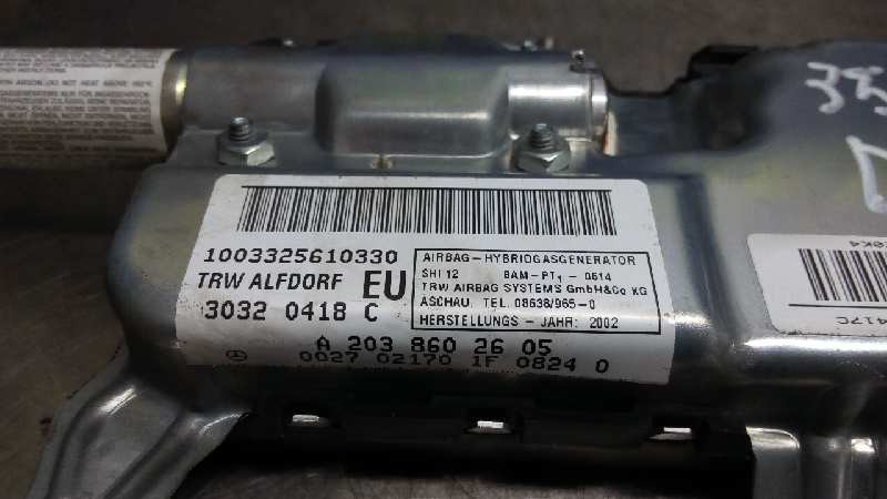AIRBAG LATERAL DERECHO MERCEDES-BENZ CLASE C (W203) BERLINA A2038602605 / 1003325610330 / 30320418C A2038602605100332561033030320418C - Vista 3