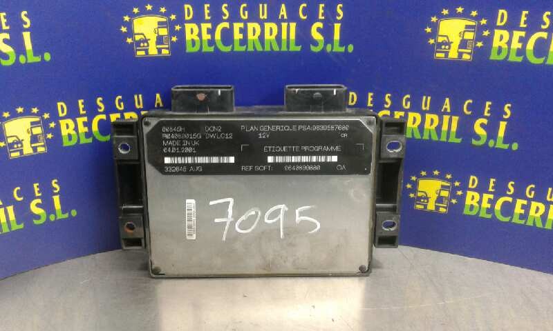 CENTRALITA MOTOR UCE PEUGEOT 206 BERLINA 9640899880 / 332645AUG 9640899880332645AUG