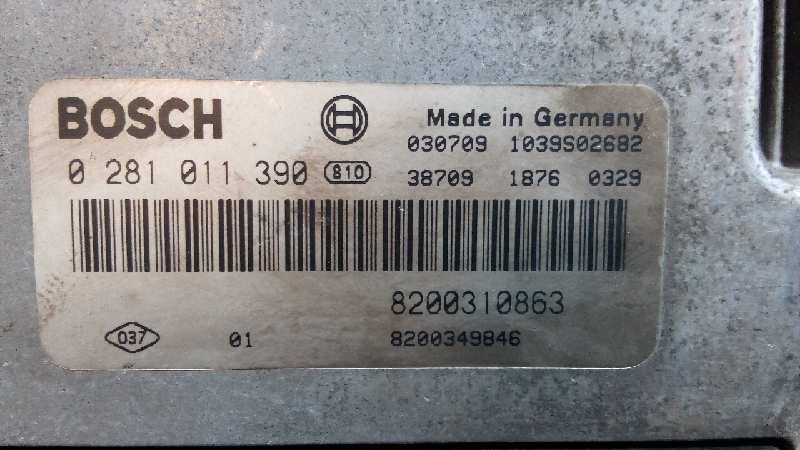 CENTRALITA MOTOR UCE RENAULT SCENIC II 8200310863 / 0281011390 82003108630281011390 - Vista 2