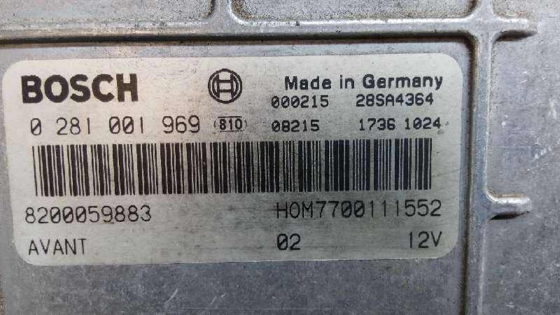 CENTRALITA MOTOR UCE RENAULT MEGANE I COUPE FASE 2 (DA..) 8200059883 / 7700111552 / 02810019696 8200059883770011155202810019696 - Vista 2