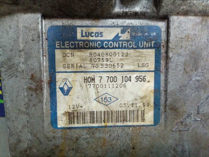 CENTRALITA MOTOR UCE RENAULT KANGOO (F/KC0) HOM7700104956 / R04080012J / 7700111206 HOM7700104956R04080012J7700111206 - Vista 2